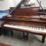 A piano in a room.